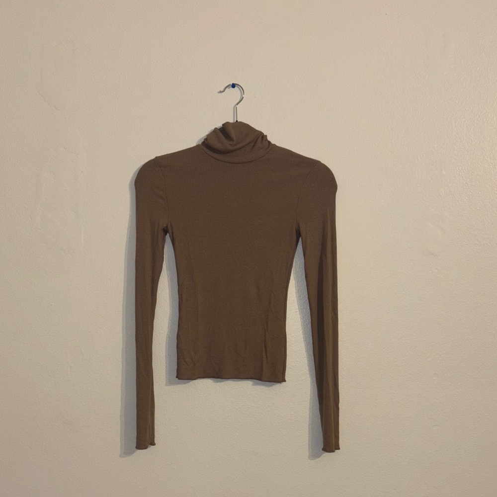 Abercrombie & Fitch Brown Long Sleeve Turtleneck